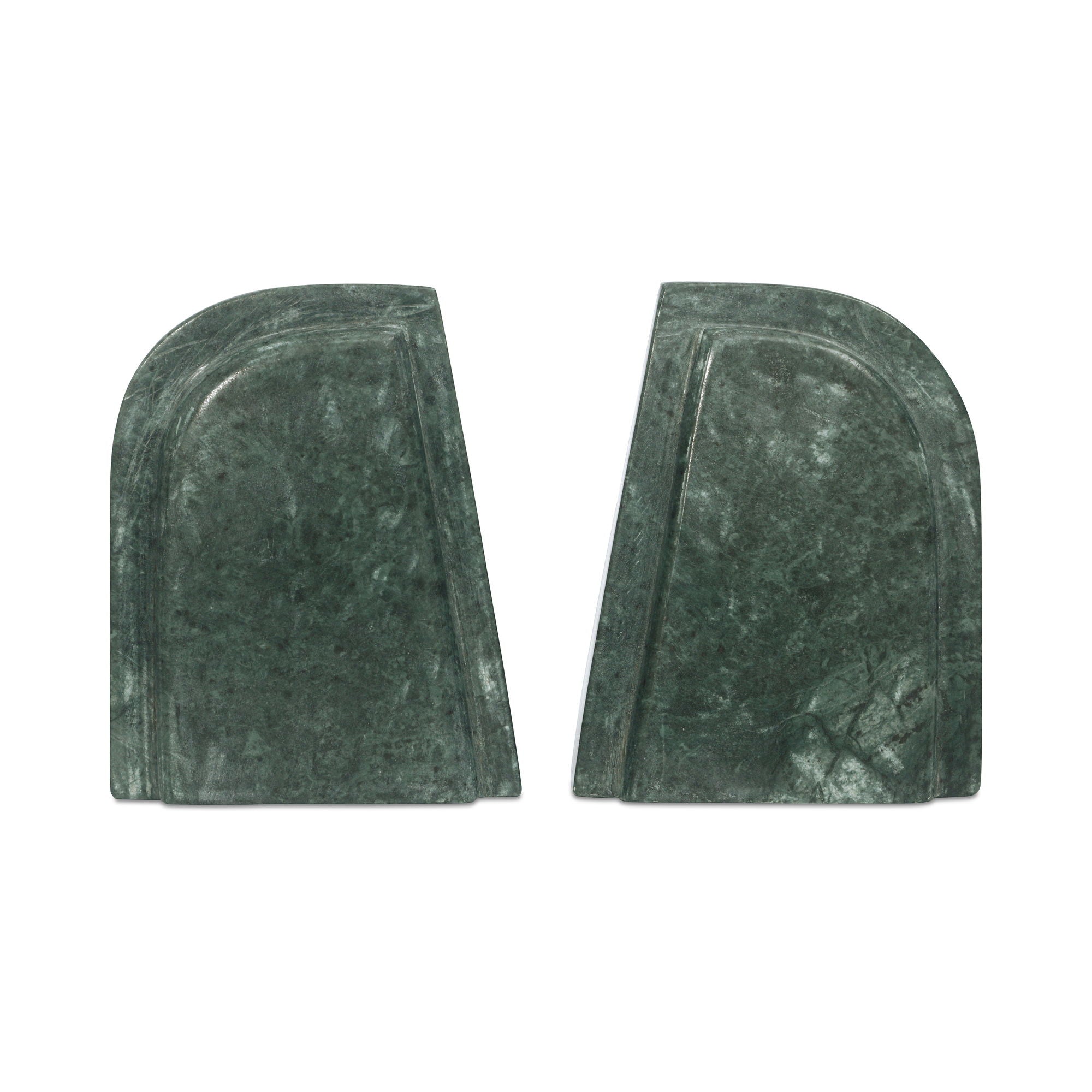 Zane - Marble Bookends (Set of 2) - Green