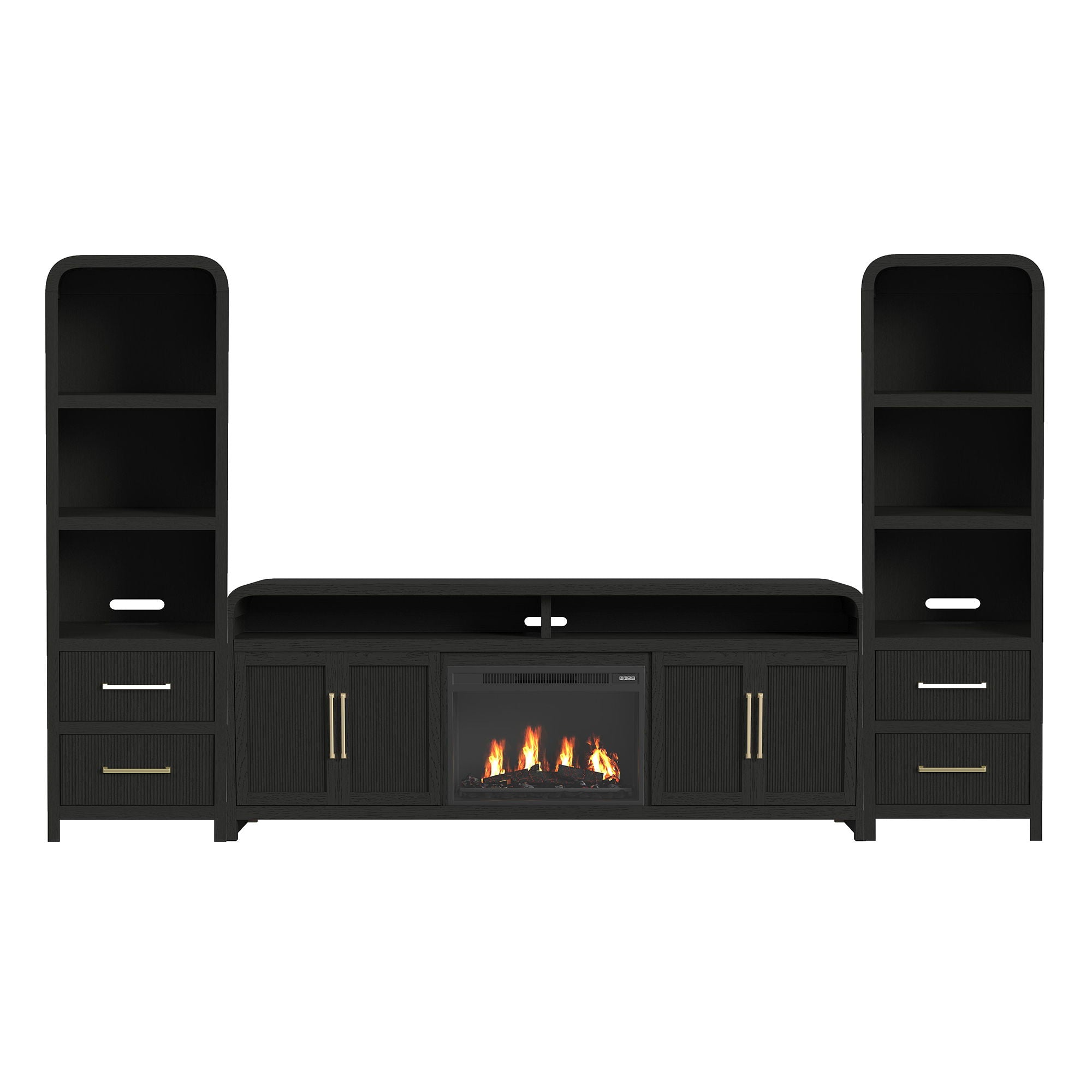 Ridgemont - 4 Piece Entertainment Unit With 82" TV Console