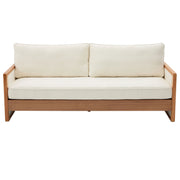 Modern 3 Seater Sofa With Armrests, Living Room Couch