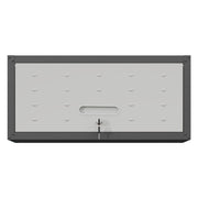 Heavy Duty Metal Wall Mounted Tool Storage Cabinet Steel Metal Garage Storage Cabinet - Black / Gray