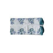 Crissy - Cotton Canvas Printed Napkins (Set of 4) - Blue Cornflower