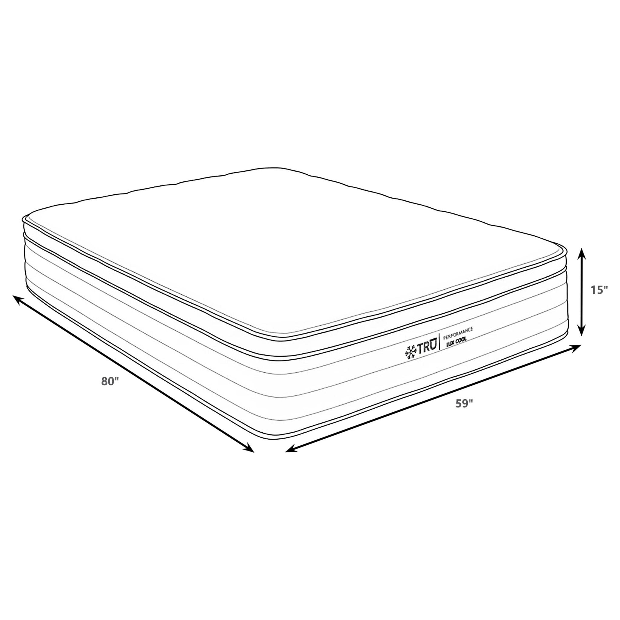 Starrett Black - 15" Euro Top Hybrid Mattress With Cooling Foam And Wrapped Coils