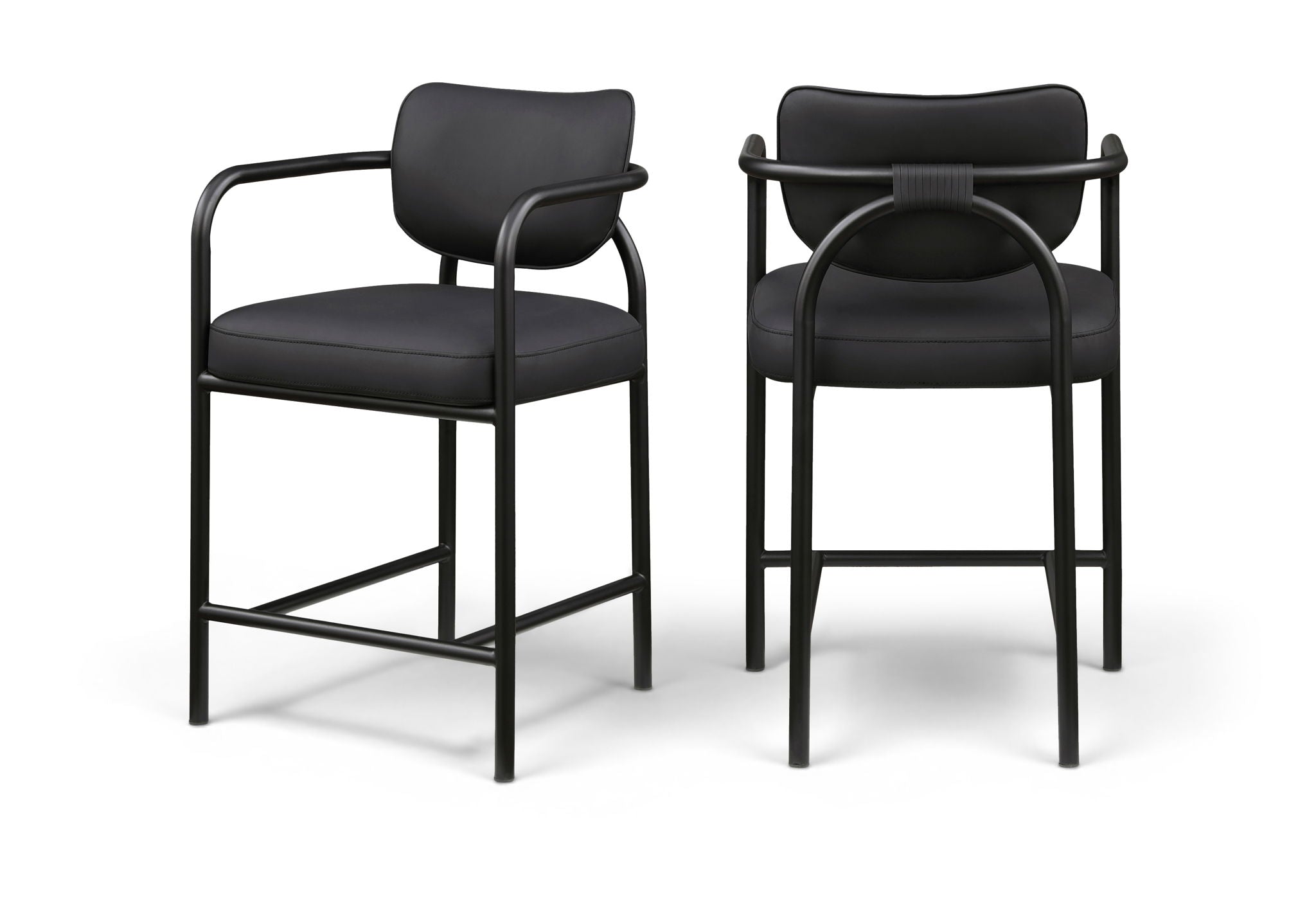 Serava - Vegan Leather Upholstered Bar Stool