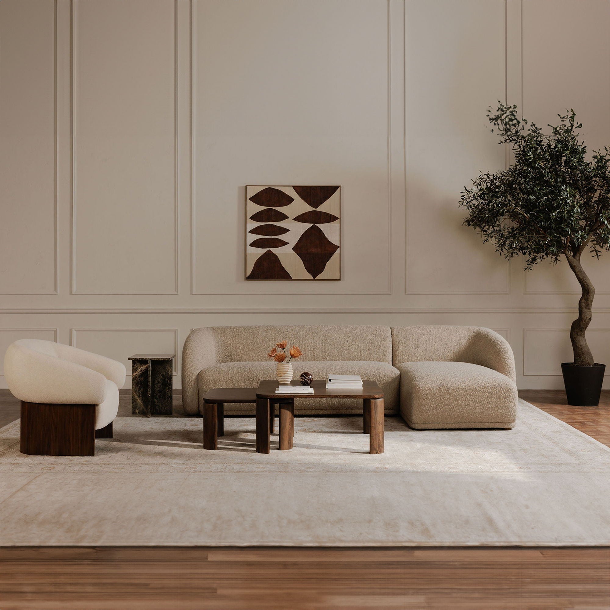 Faye - Right Sectional - Beige
