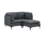 Upholstered Modular Sectional & Tall Legs