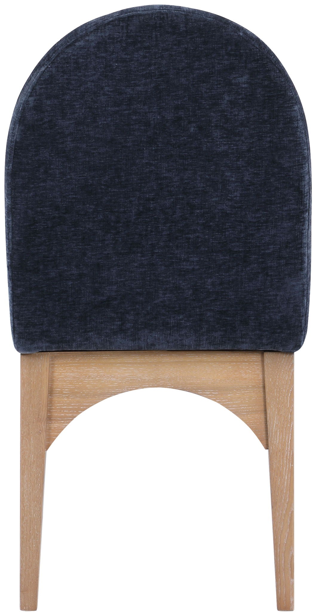Waldorf - Chenille Dining Side Chair With Natural Legs