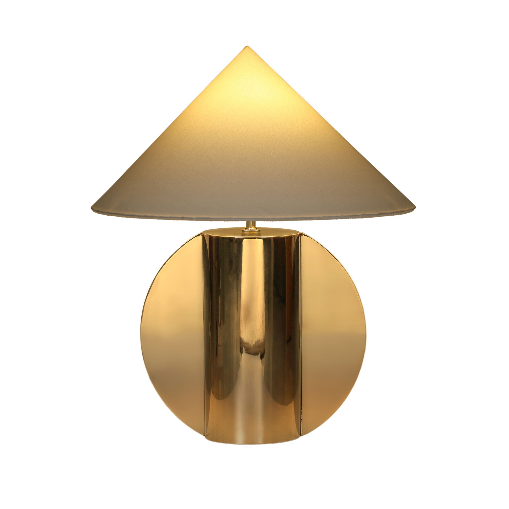 Geo - Semi-Circled Table Lamp - Chrome