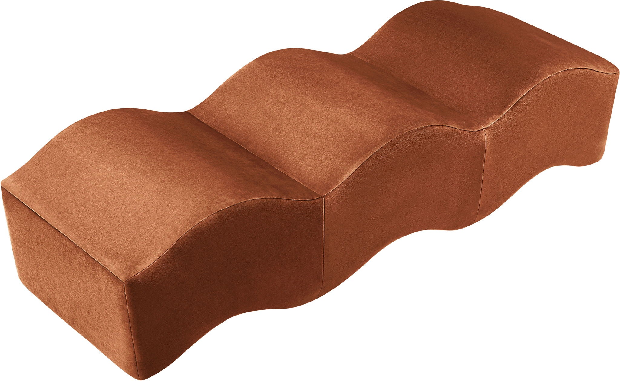 Wave - Velvet Bench