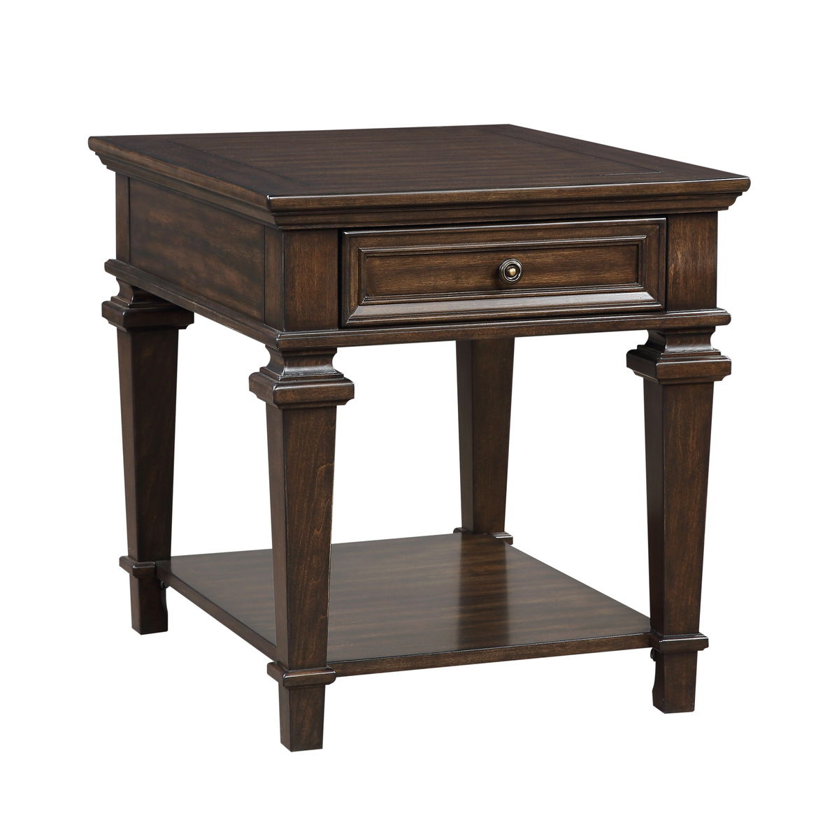 Tobias - End Table - Espresso