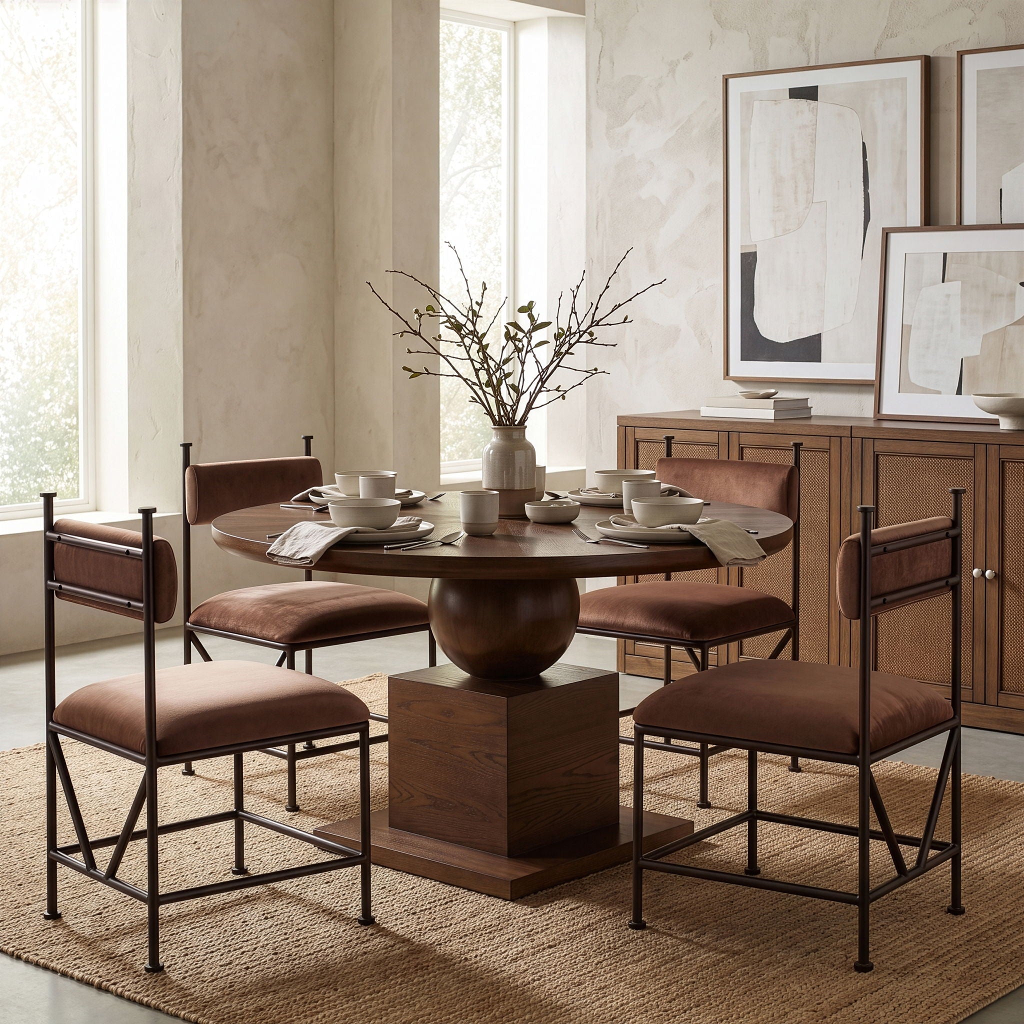 Monarch - Velvet Dining Chair (Set of 2)
