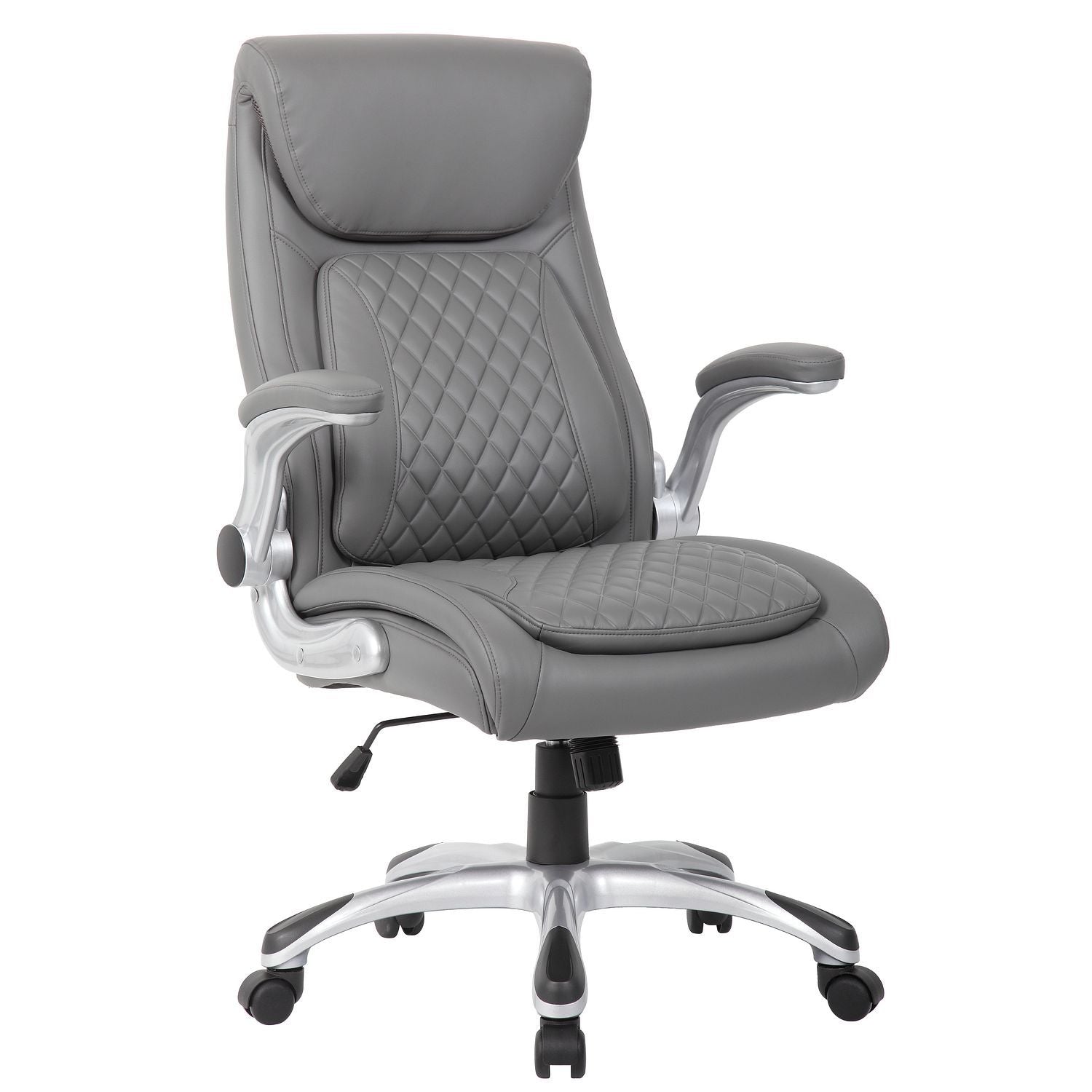 High Back Ergonomic Executive Office Chair, Adjustable Height And Lumbar Support For Home & Office - Antique Gray