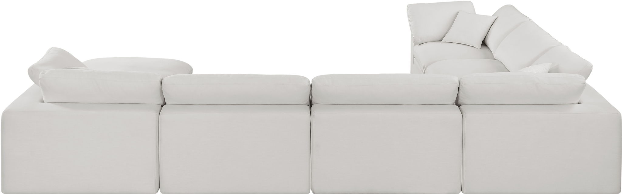 Comfy - 7 Piece Linen Modular Sectional With Chaise
