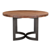 Bent - Round Dining Table - Smoked