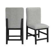 Portland - Square Back Counter Stool (Set of 2) - Black / Gray
