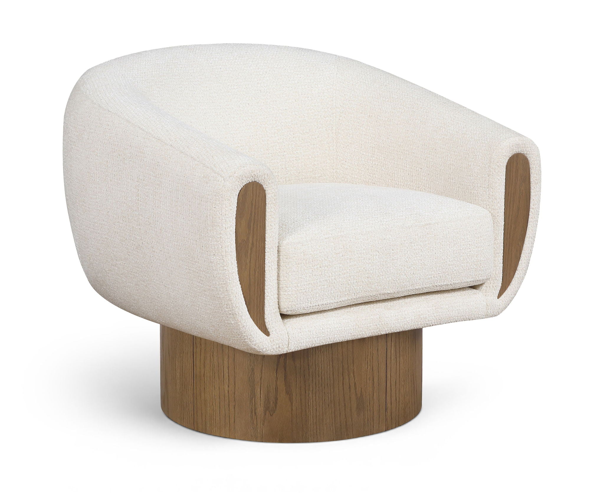 Avella - Interwoven Fabric Swivel Accent Chair