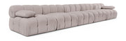 Orin - Velvet 5 Piece Modular Armless Sofa