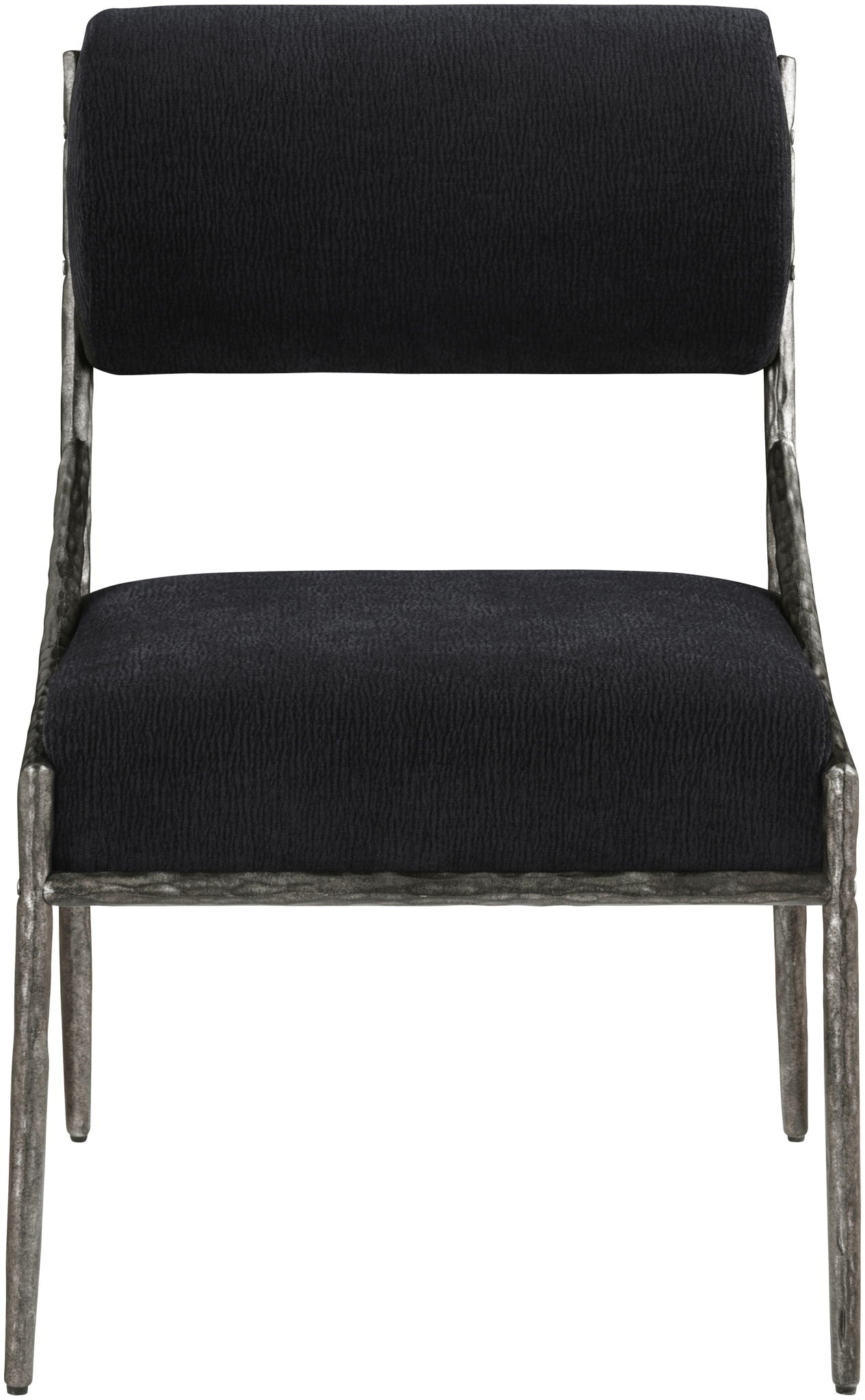 Bastille - Upholstered Dining Side Chair (Set of 2) - Silver Frame