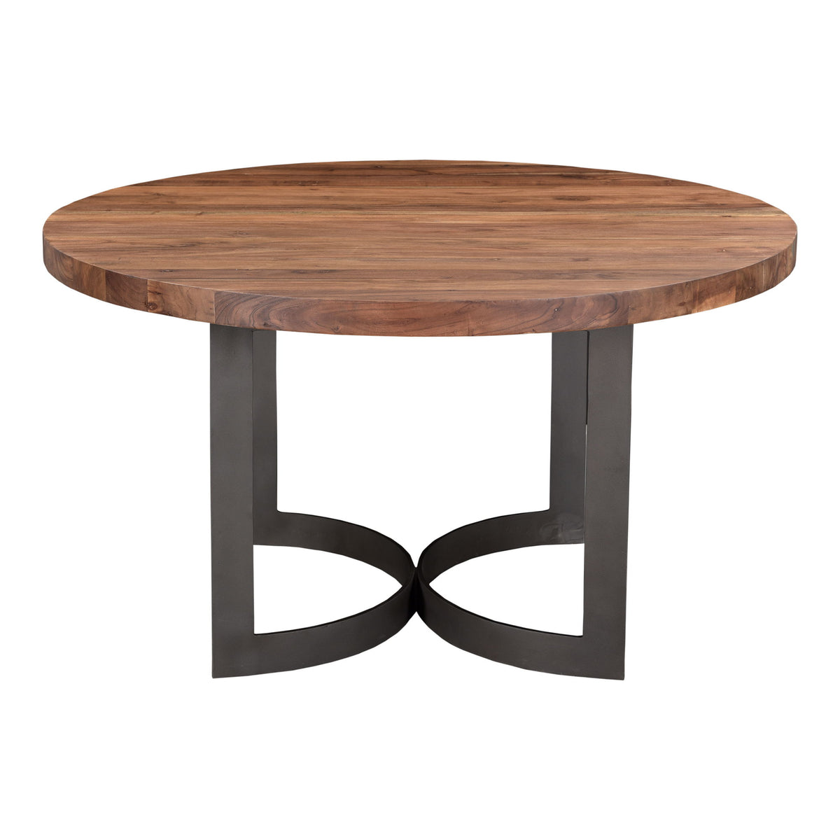Bent - Round Dining Table - Smoked