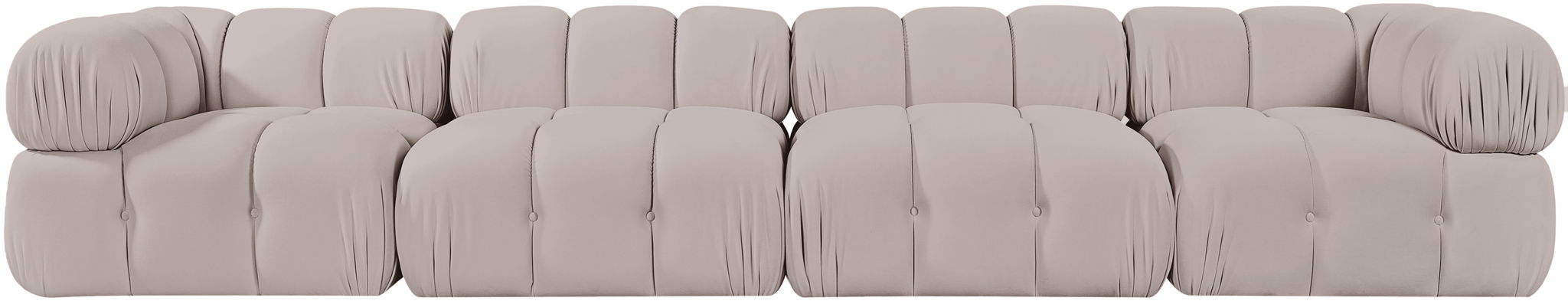 Orin - Fabric Velvet 4 Piece Modular Sofa