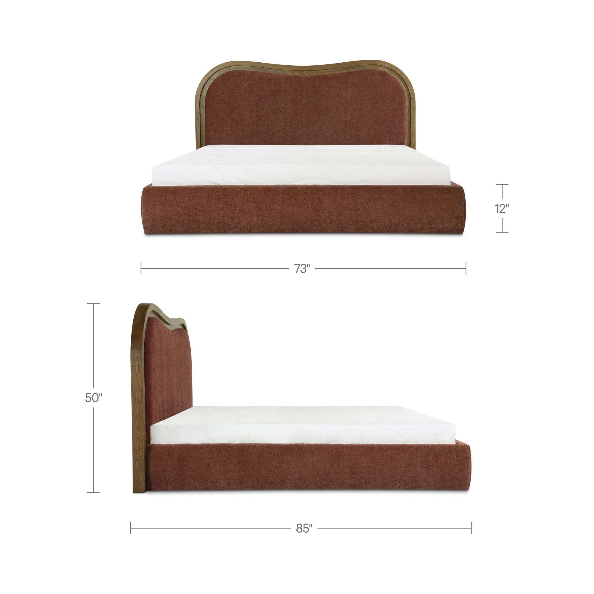 Camilla - Queen Bed - Chestnut