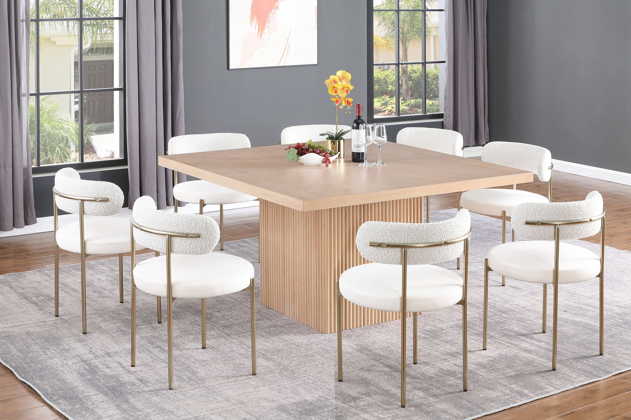 Belinda - Oak Veneer And Solid Wood Table