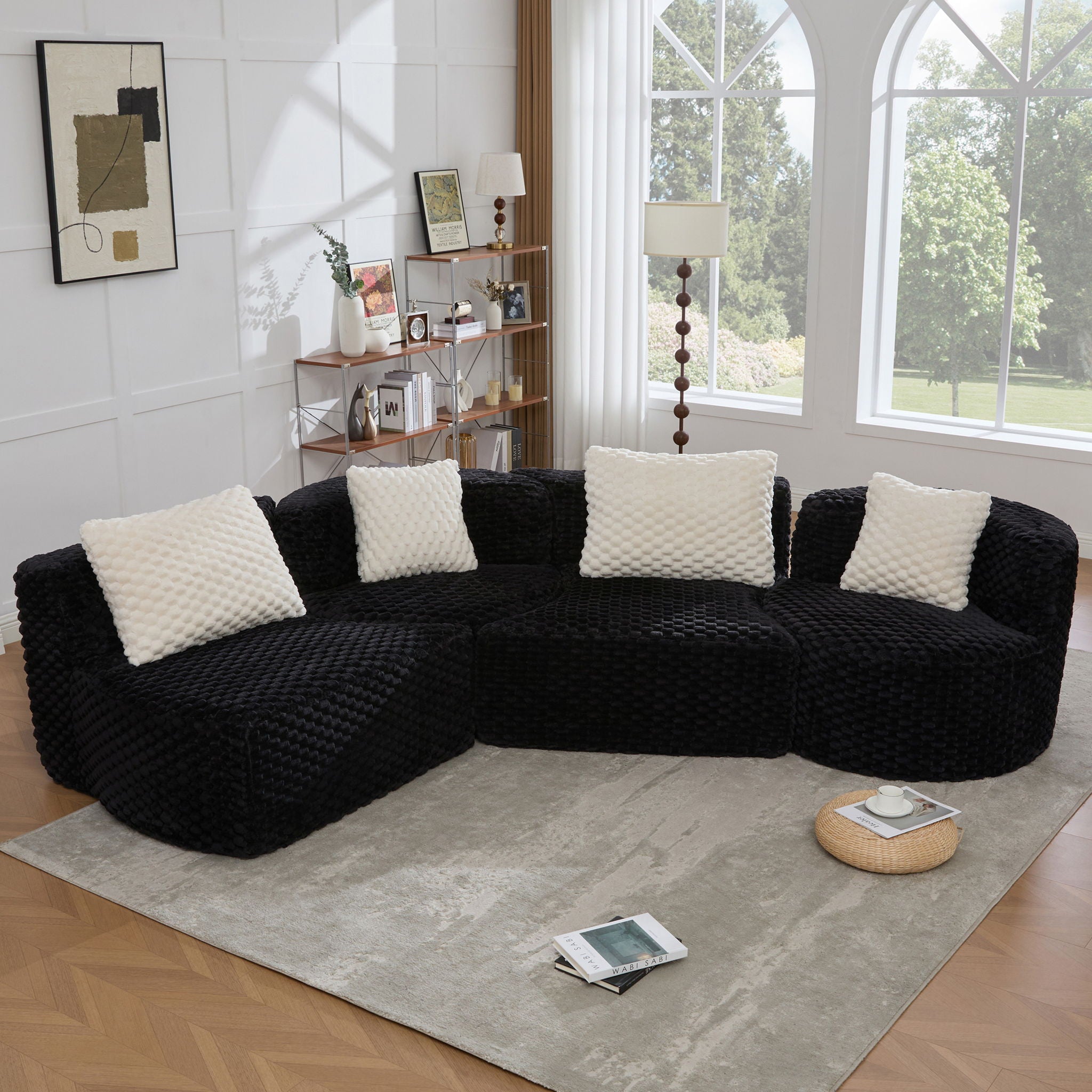 Modular Sectional Sofa With Free Combination Design