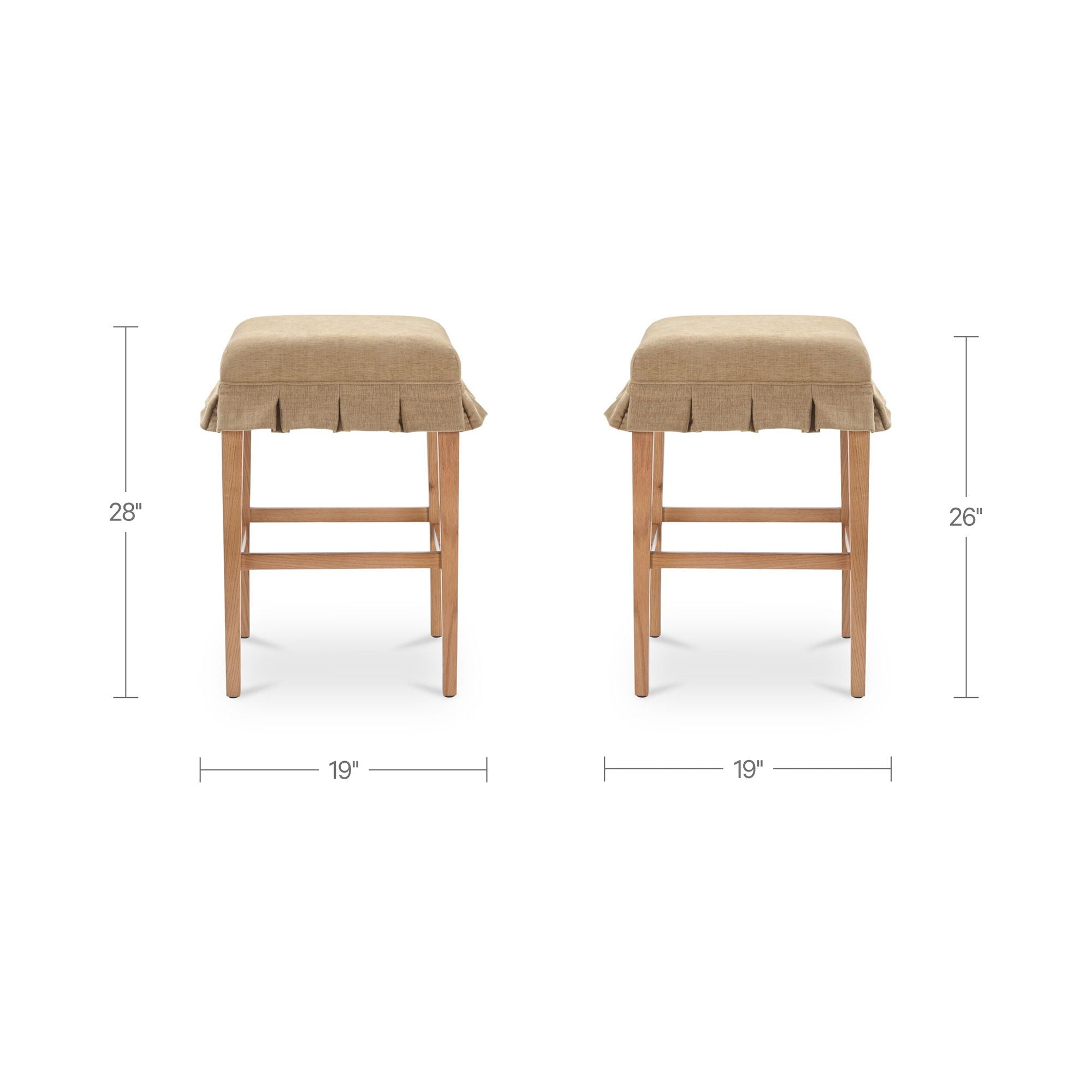 Anna - Counter Stool - Light Brown