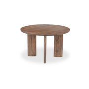Lia - Round Dining Table - Dark Brown