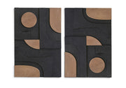 Element - Mango Wood 2 Piece Wall Art