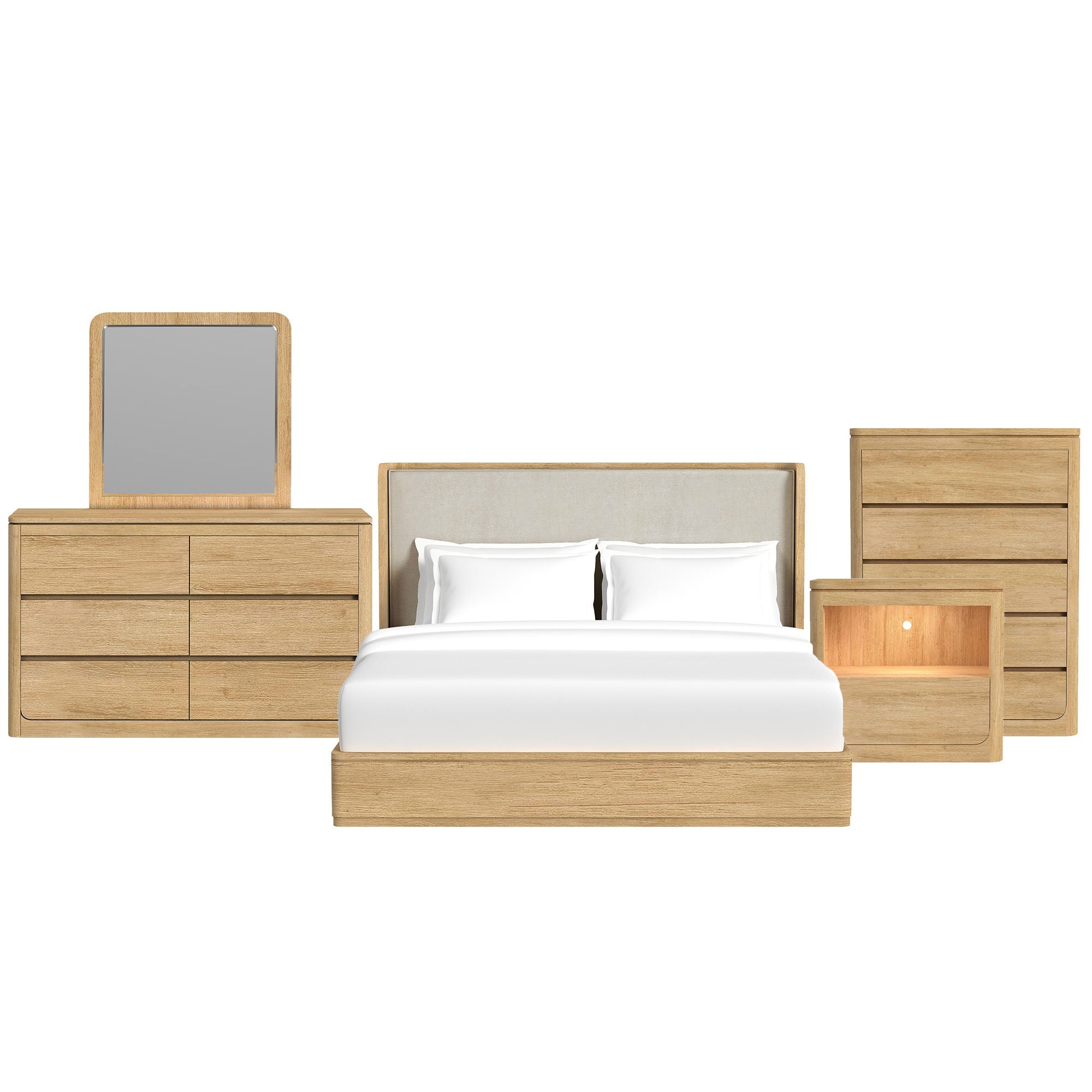 Rosalie - Upholstered Bedroom Set