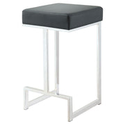 Upholstered Counter Height Stool - Black