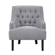 Charisma - Chenille Accent Chair - Gray