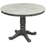 Dining Table - Gray - Faux Marble