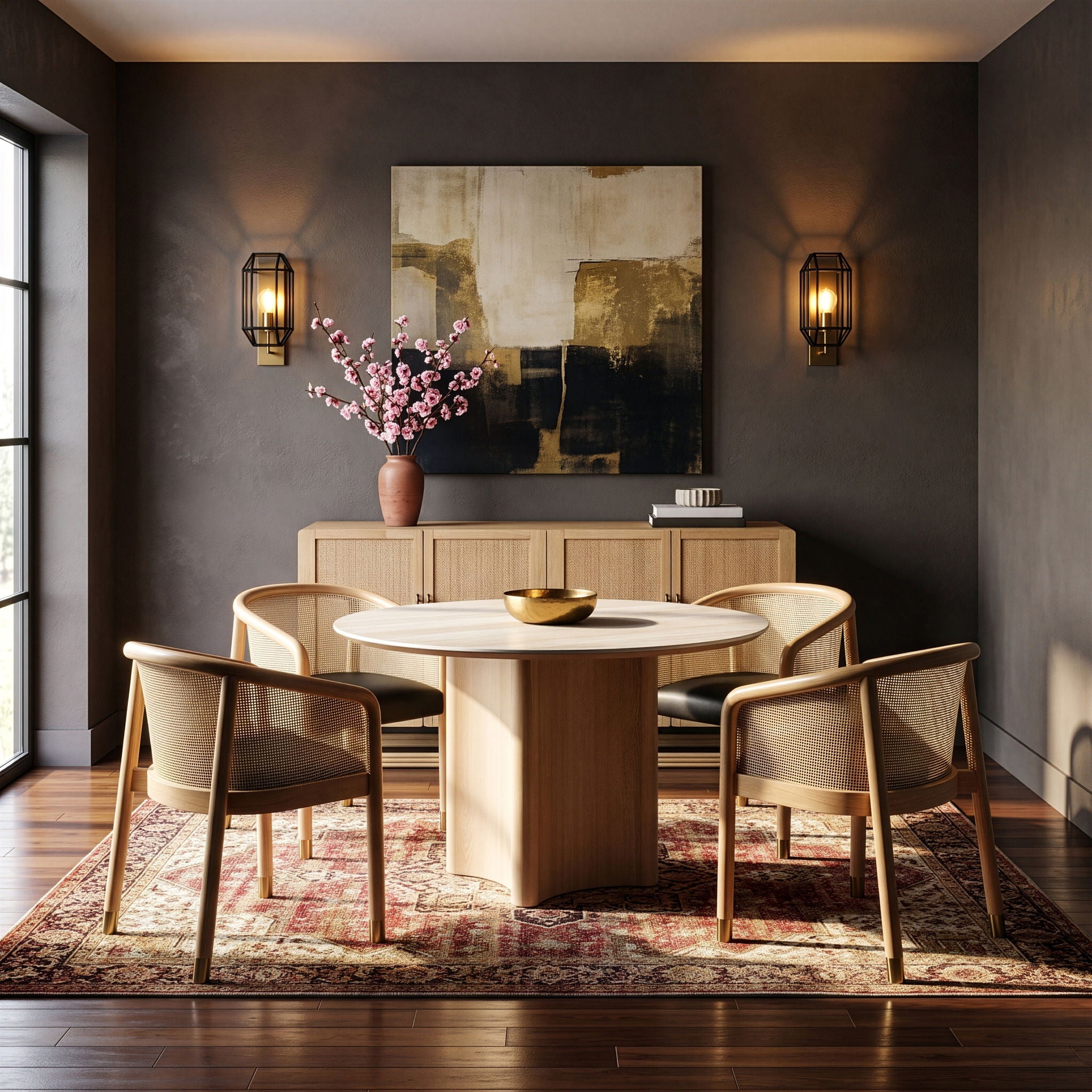 Sylvan - Vegan Leather Dining Chair (Set of 2) - Natural Frame