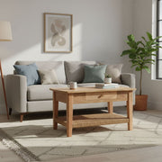 Rope 1 Drawer Coffee Table - Oak