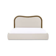 Camilla - Queen Bed - Oat / White / Beige
