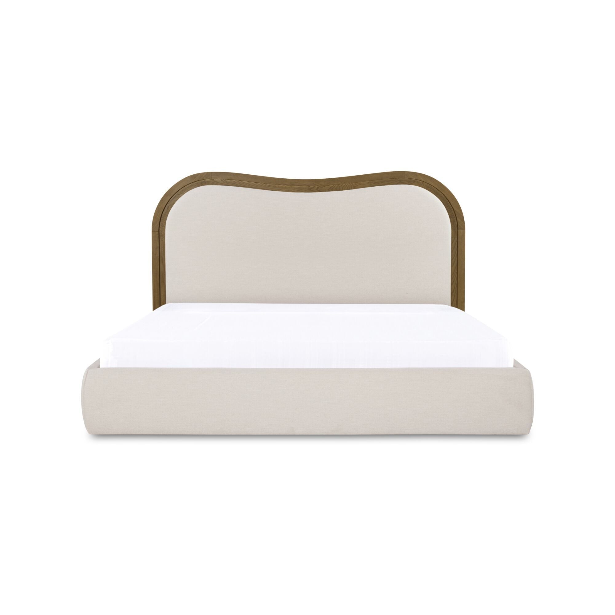 Camilla - Queen Bed - Oat / White / Beige