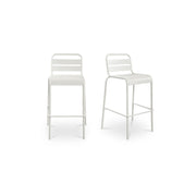 Kade - Outdoor Bar Stool (Set of 2) - White