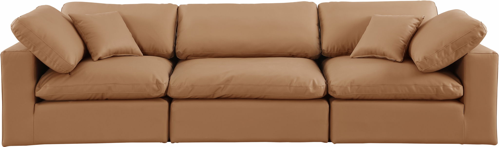 Comfy - Faux Leather Modular Sofa 3 Seats