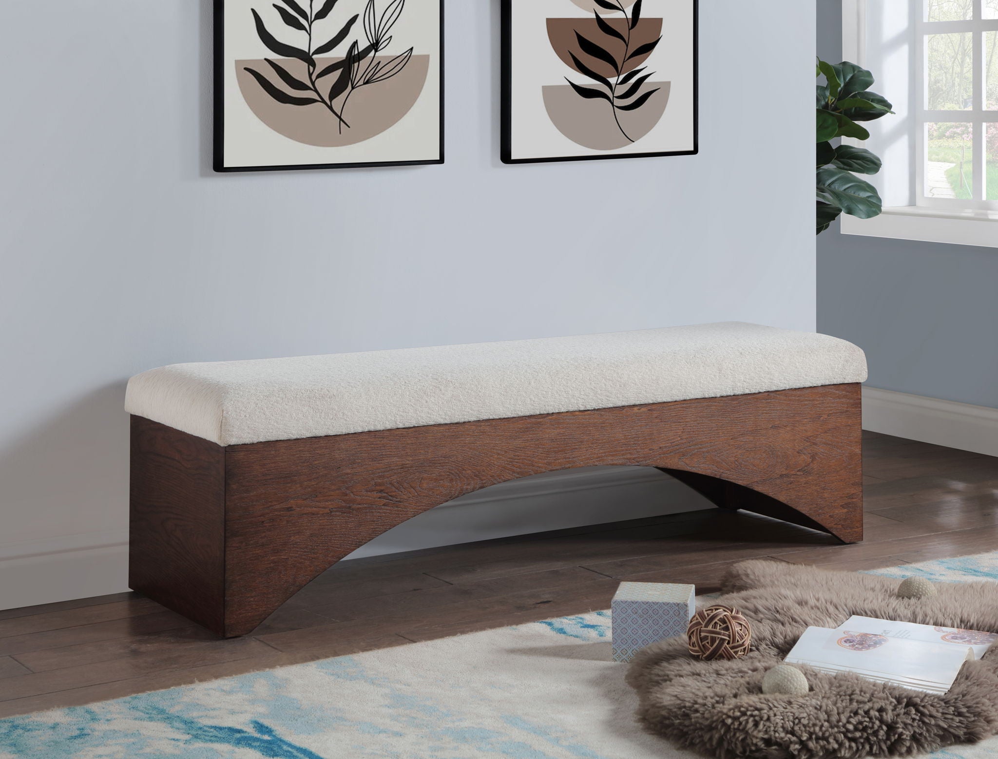Lawson - Bench With Brown Base