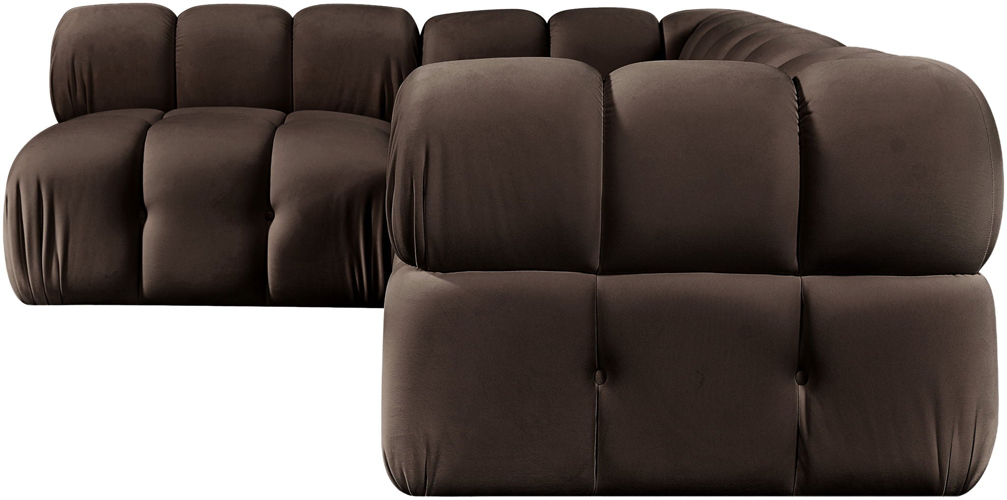 Orin - Fabric Velvet 4 Piece Modular Sectional