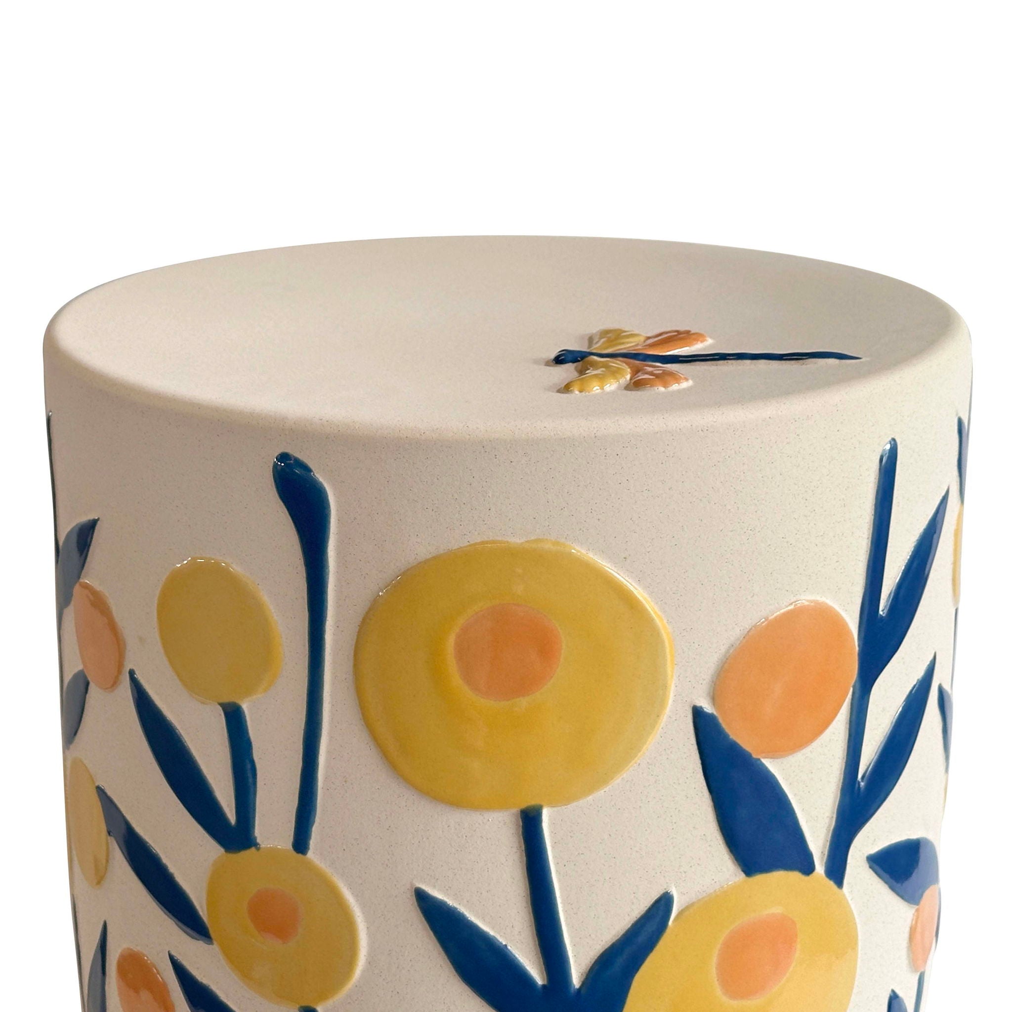 Ceramic Indoor / Outdoor Table - Summer Garden