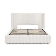 Functional Vertical Striped Bed With Gas Lift Storage
