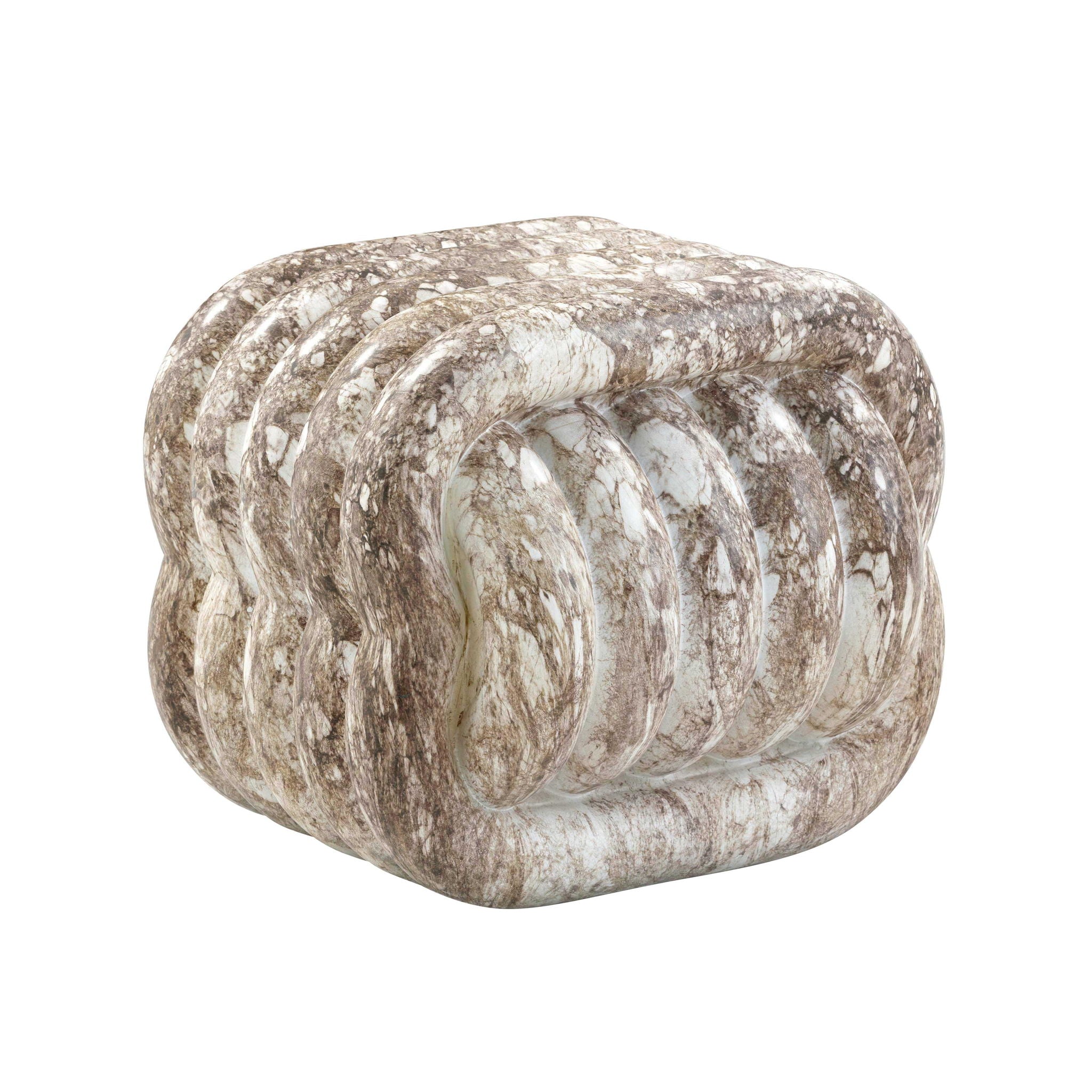 Love Knot - Indoor / Outdoor Accent Stool - Gray