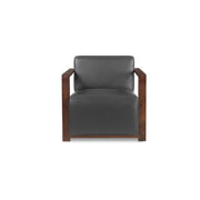 Barnes - Accent Chair - Black / Dark Brown