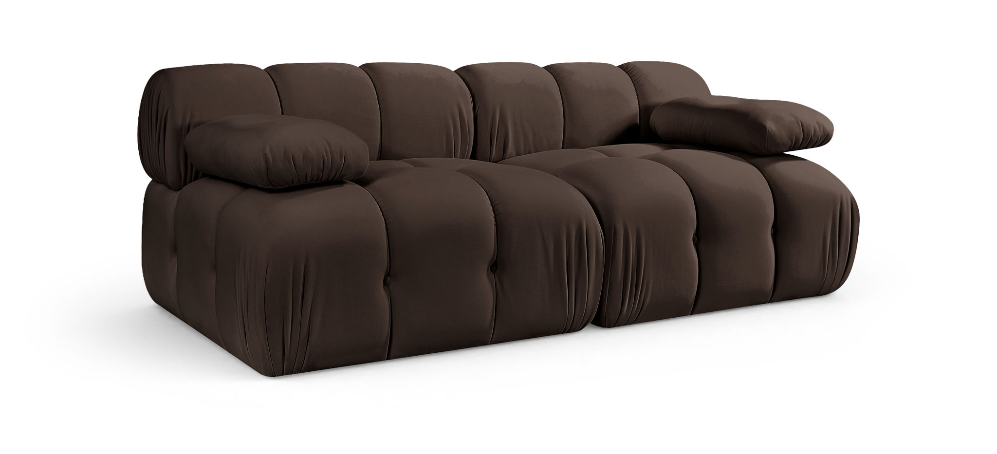 Orin - Velvet Performance Fabric Upholstered 2 Piece Modular Sofa