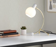 Eileen - Contemporary Task Lamp - Gold / White