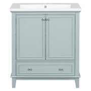 Modern Bathroom Vanity With Sink Combo, Multi Functional Cabinet With Doors And Drawer
