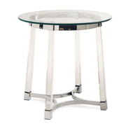 Lucinda - 24.5" End Table - Chrome