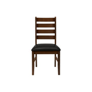 Dining Chair, Dining Room, Side, Upholstered, Transitional (Set of 2) - Brown
